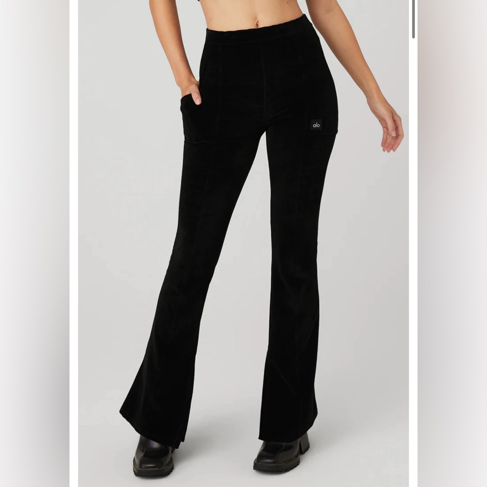 ALO Micro Corduroy High-Waist Winter Break Flare Pant